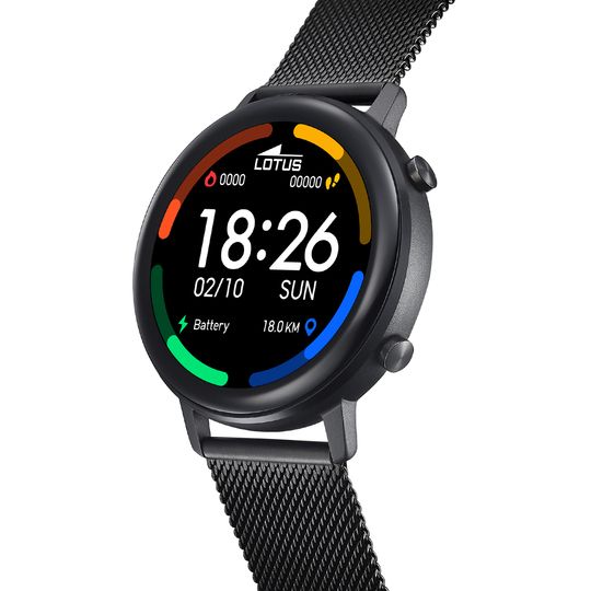 Lotus Orologio Smartwatch Unisex Acciaio Nero