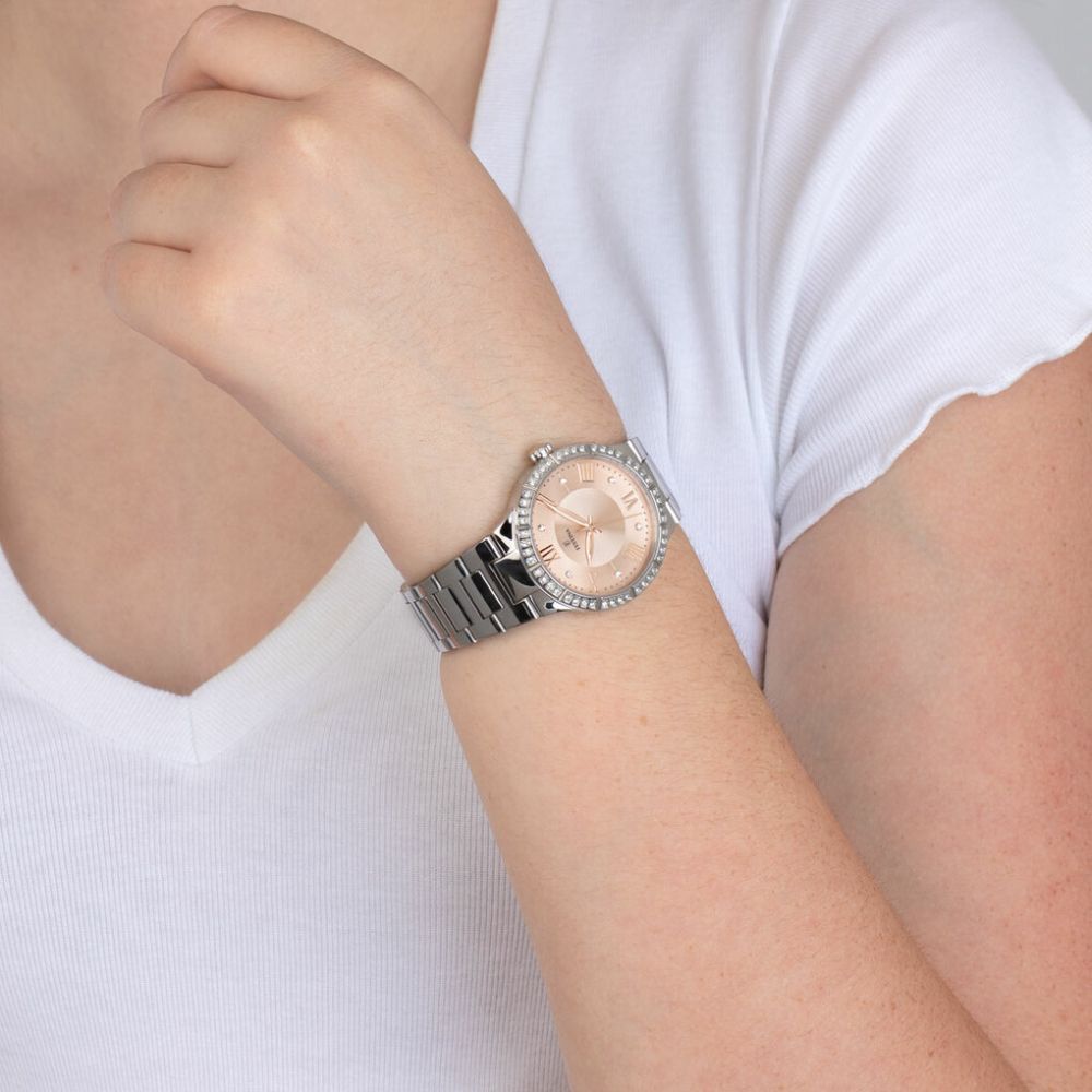 Festina Orologio Solo Tempo Acciaio Quadrante Rosa