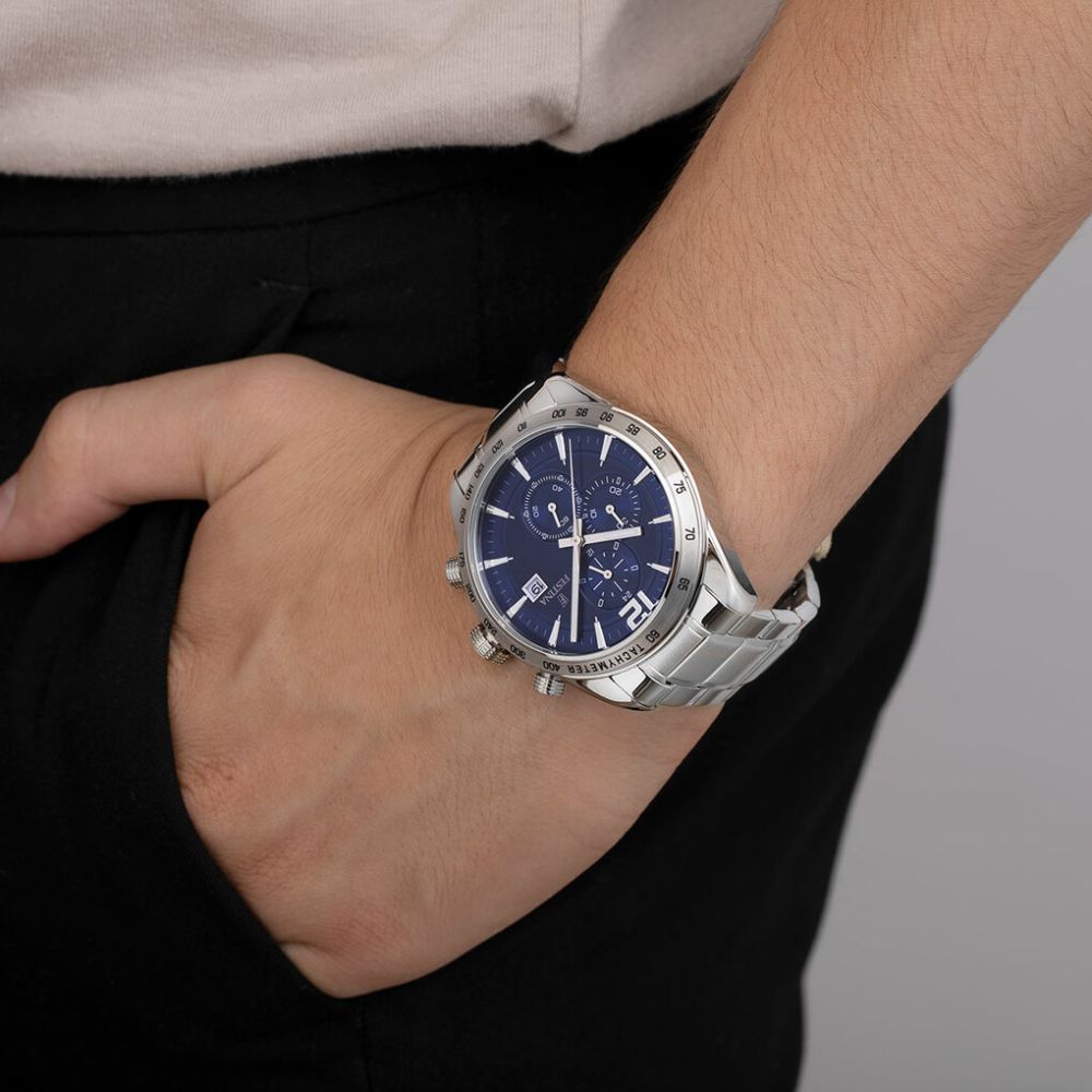 Festina Orologio Cronografo Acciaio Quadrante Blu