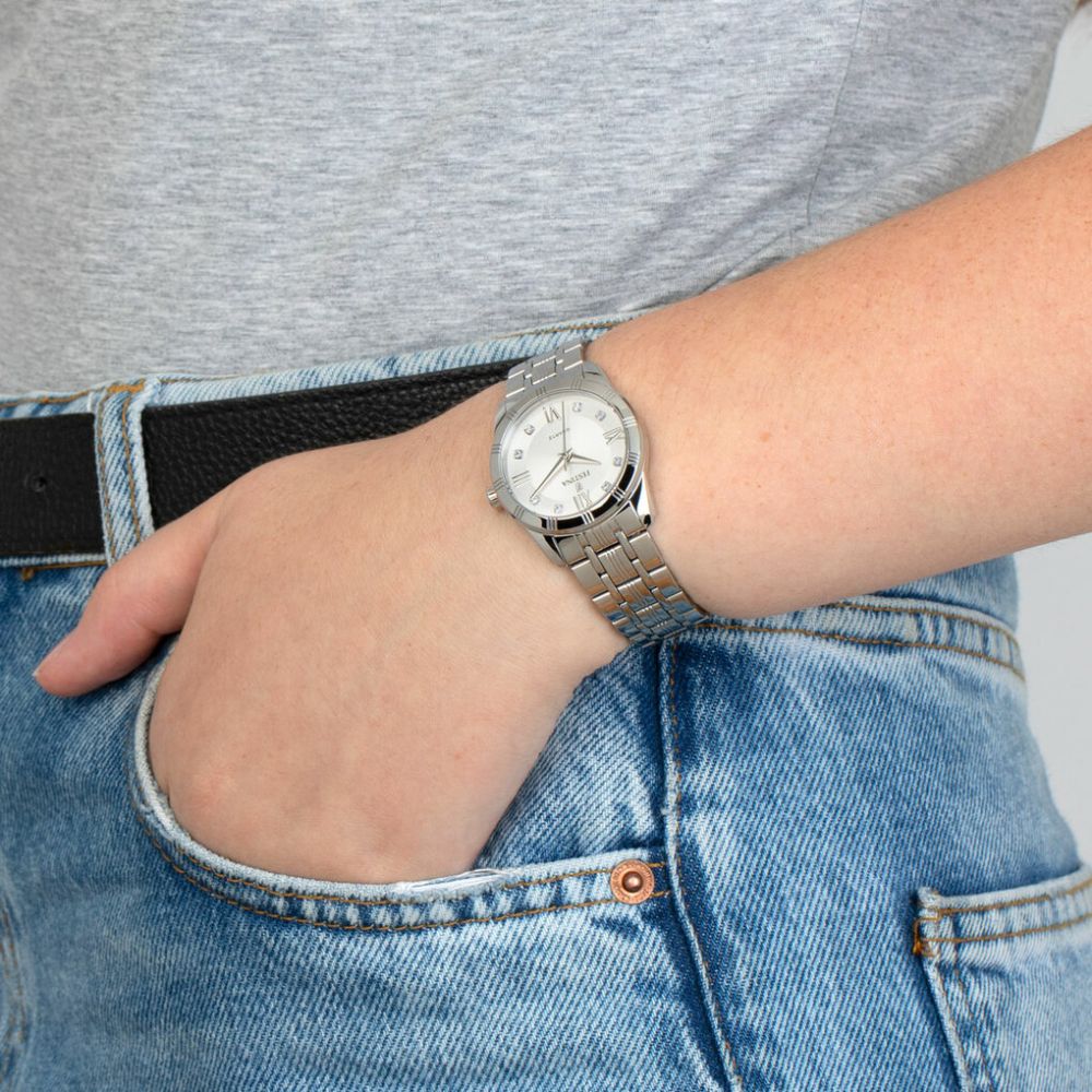 Festina Orologio Solo Tempo Acciaio Quadrante Silver