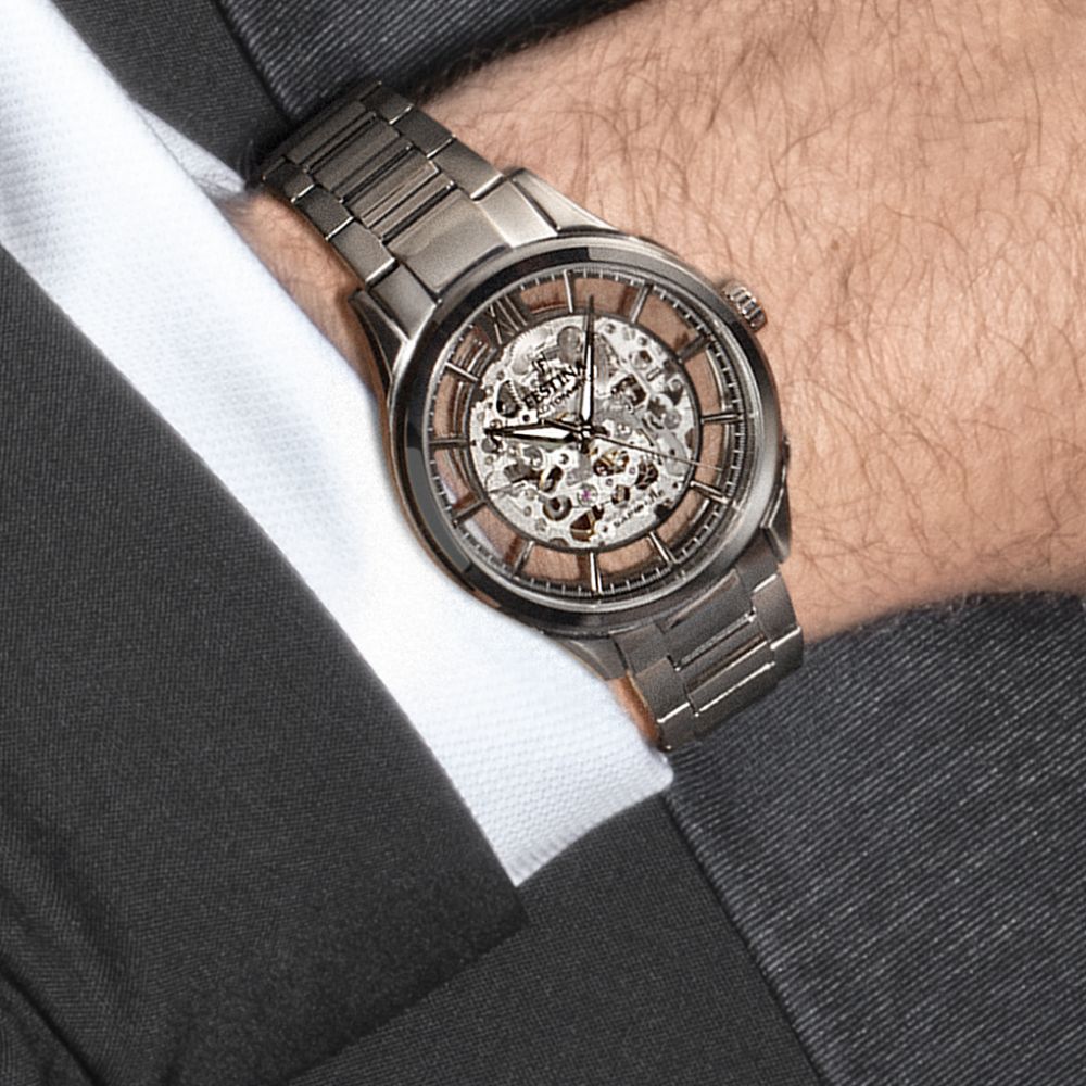 Festina Orologio Solo Tempo Acciaio Grigio Automatico