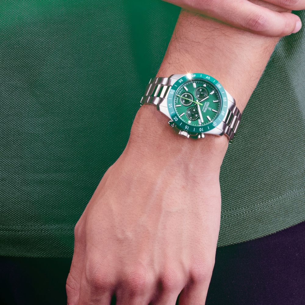 Festina Orologio Cronografo Acciaio Quadrante Verde