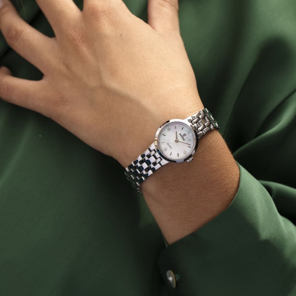 Festina Solo Tempo Acciaio Quadrante Madreperla