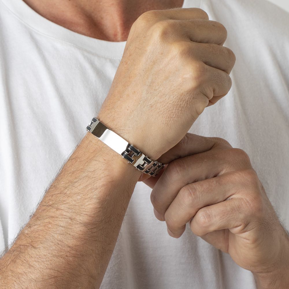 Lotus Bracciale Uomo Acciaio Pvd Nero