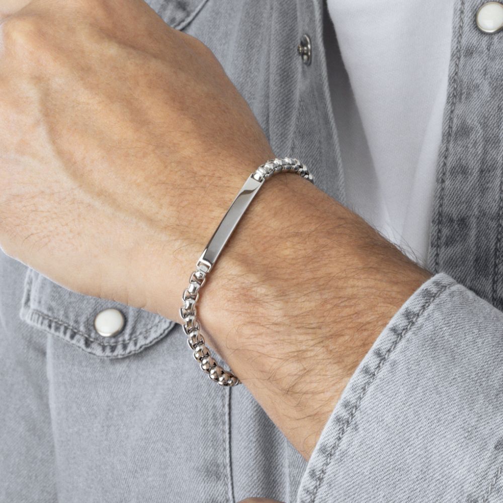 Lotus Bracciale Acciaio con Piastra
