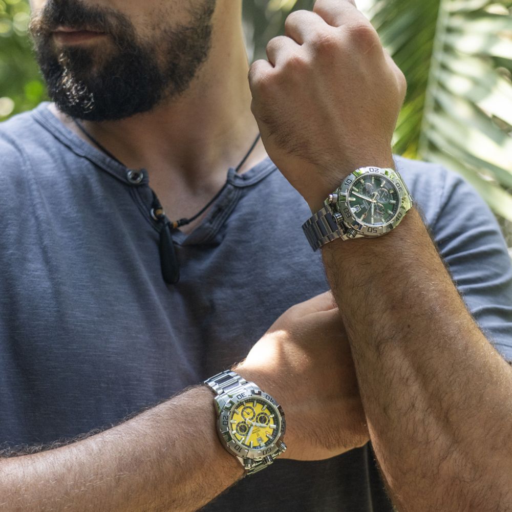 Festina Orologio Cronografo Acciaio Quadrante Verde