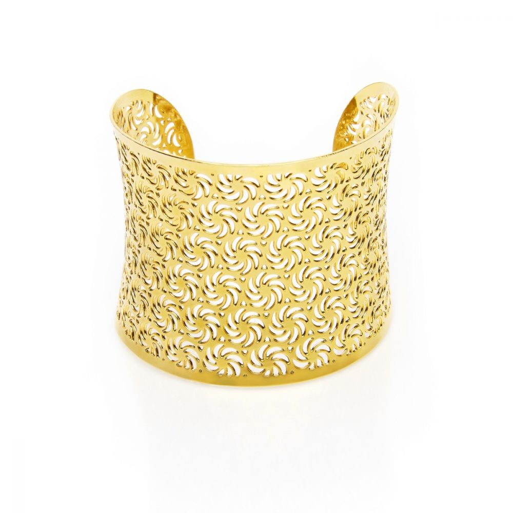 L.Ab Bracciale Rigido Schiava Acciaio Gold Briseide