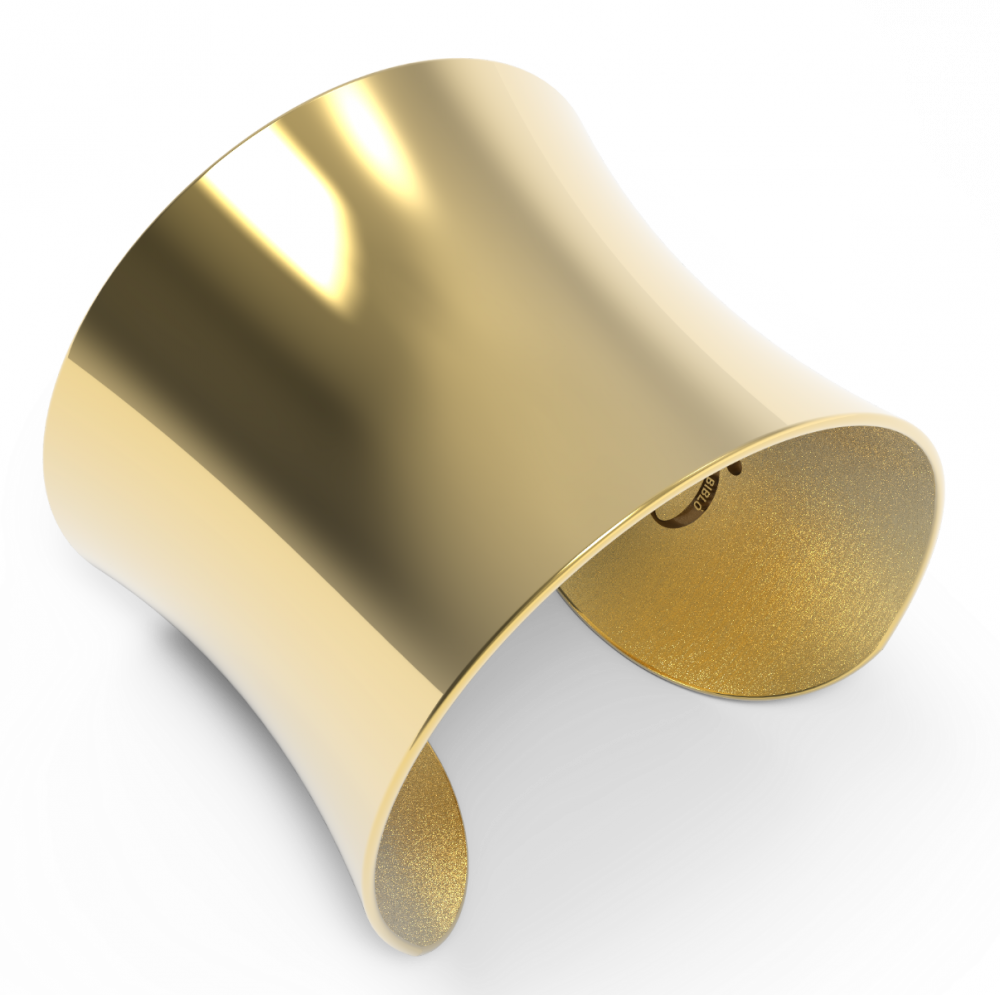 L.Ab Bracciale Rigido Schiava Acciaio Gold Diana