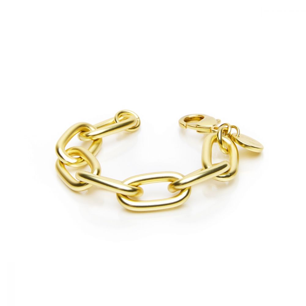 L.Ab Bracciale Forzatina Allungata Gold Ginevra Mat