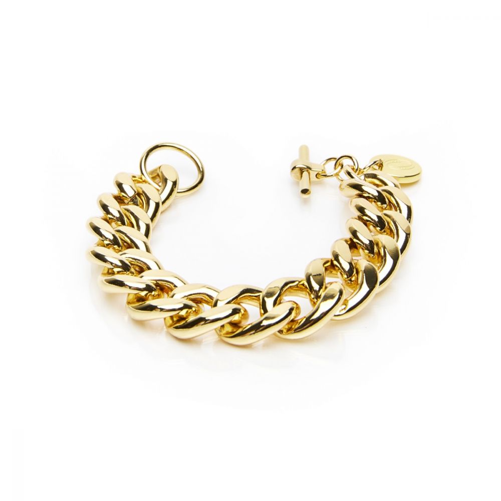 L.Ab Bracciale Catena Groumette Ovale Gold Medea