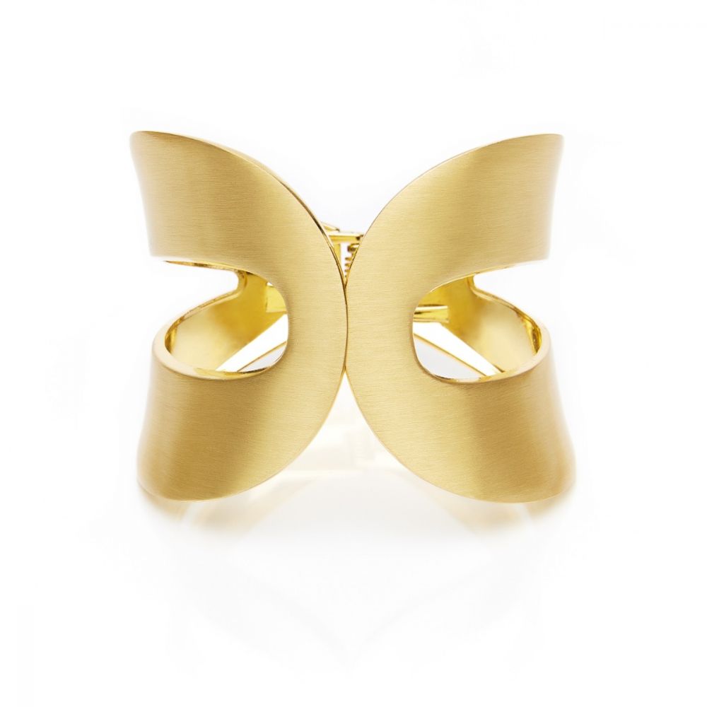 L.Ab Bracciale Rigido Motivo a Incontro Gold Gatsby