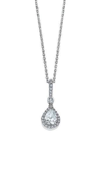 Lotus Collana Donna Argento Punto Luce Bianco e Zirconi