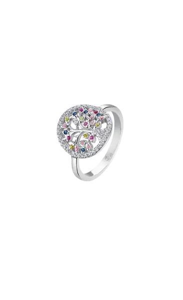 Lotus Anello Donna Argento Albero Della Vita-12
