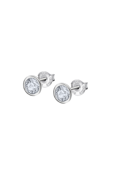 Lotus Orecchini Lobo Donna Argento Punto Luce Swarovsky