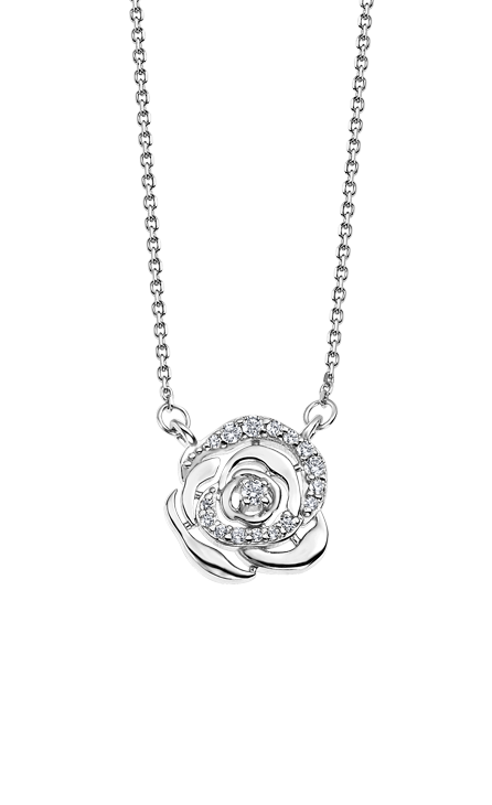 Lotus Collana Donna Argento Elemento Con Zirconi