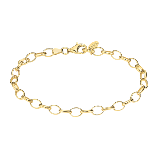 Lotus Bracciale Donna Argento Gold Elementi Ovali