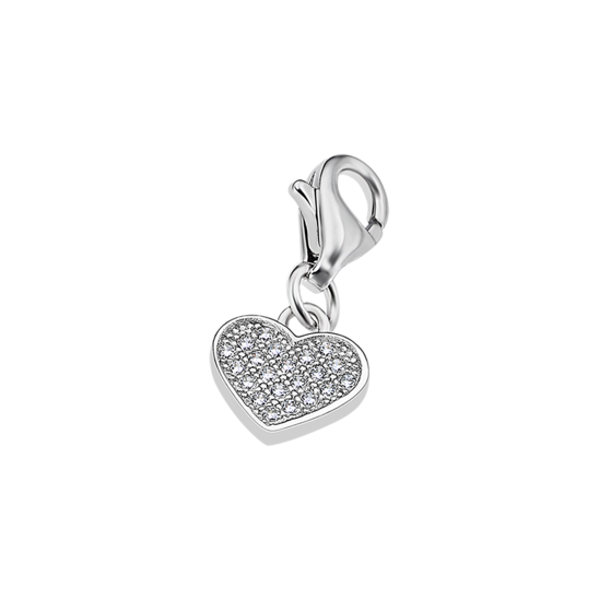 Lotus Charm Donna Argento Cuore Zirconato