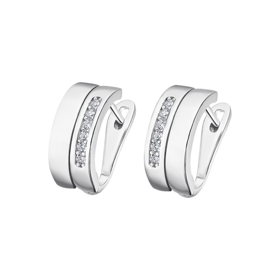 Lotus Orecchini Donna Argento 6 Zirconi