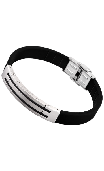 Lotus Bracciale Uomo Caucciù con Acciaio