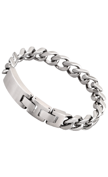 Lotus Bracciale Uomo Acciaio Catena