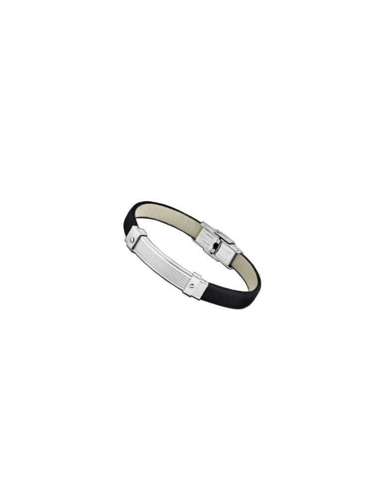 Lotus Bracciale Uomo Pelle e Acciaio