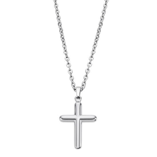 Lotus Collana Uomo Acciaio Croce Acciaio