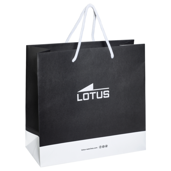 Lotus Orologio Multifunzione Uomo Acciaio Quadrante Nero