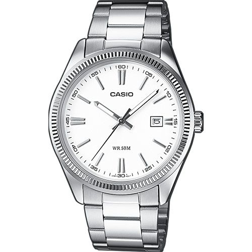 Casio Orologio Solo Tempo Quadrante Bianco Cod.MTP-1302PD-7A1VEF