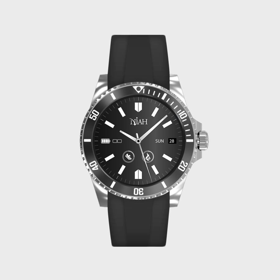 Techmade Smartwatch Silicone Neptune Nero 