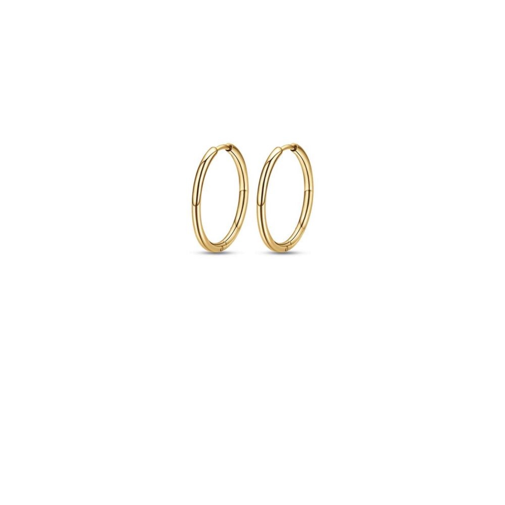 Luca Barra Orecchini Cerchio Donna Acciaio Gold 24mm