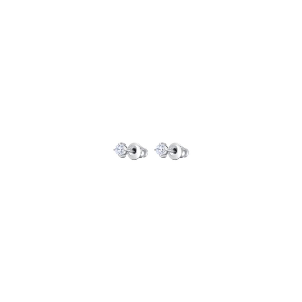 Luca Barra Orecchini Acciaio Punti Luce 3 mm