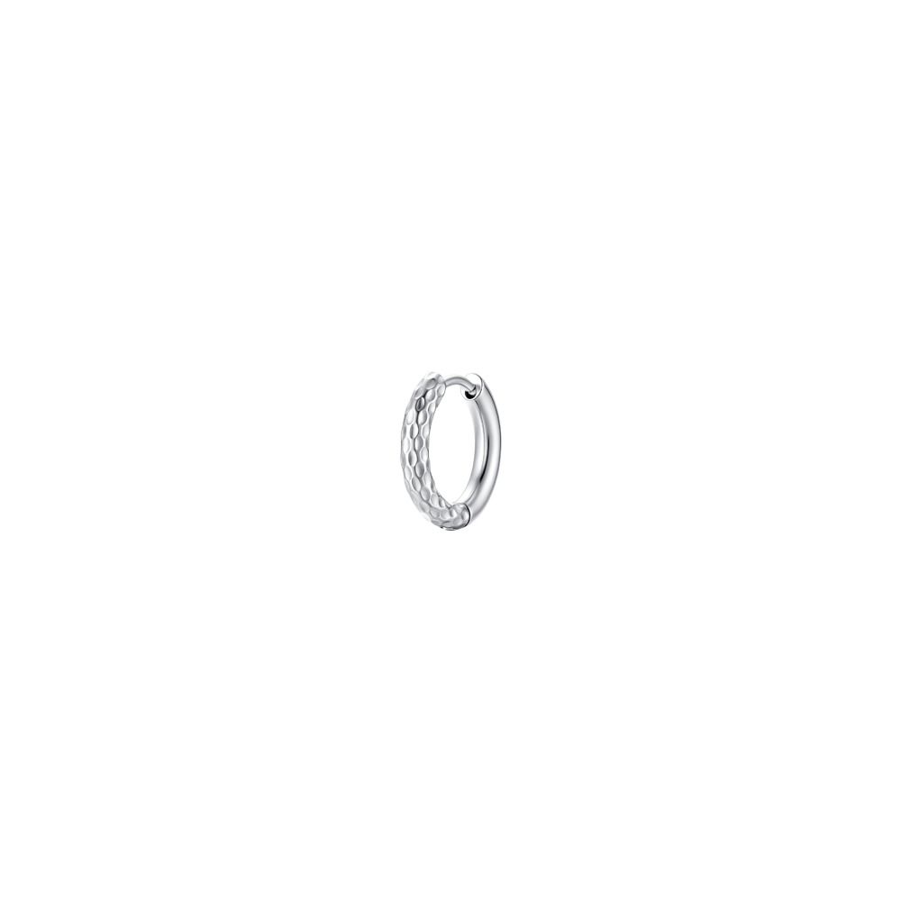 Luca Barra Mono Cerchio Acciaio Diamantato 15 mm