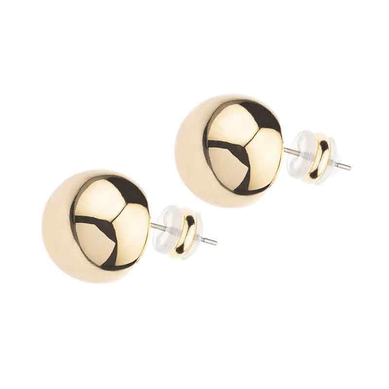 Barbieri Orecchini Metallo Dorato Ball Top