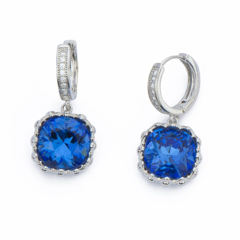 Barbieri Cerchi Metallo Rodiato Cristalli e Zirconi