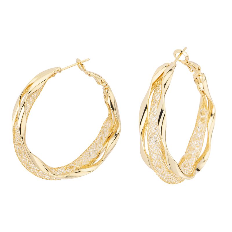 Barbieri Cerchi Metallo Dorato con Cristalli