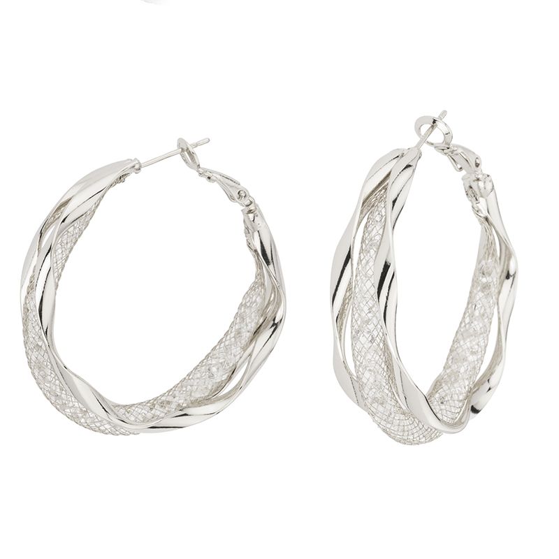 Barbieri Cerchi Metallo Rodiato con Cristalli