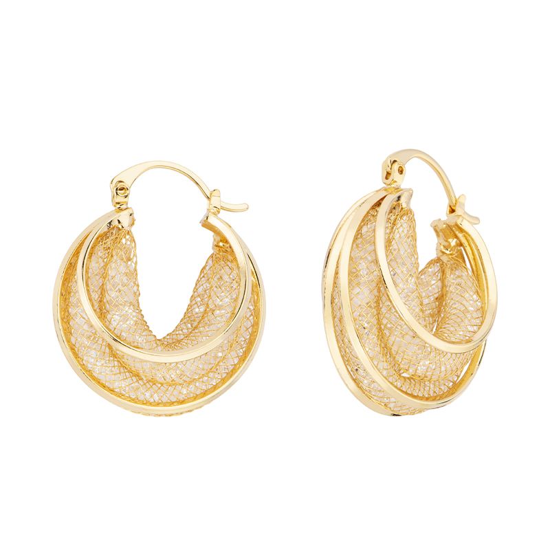 Barbieri Cerchi Metallo Dorato con Cristalli