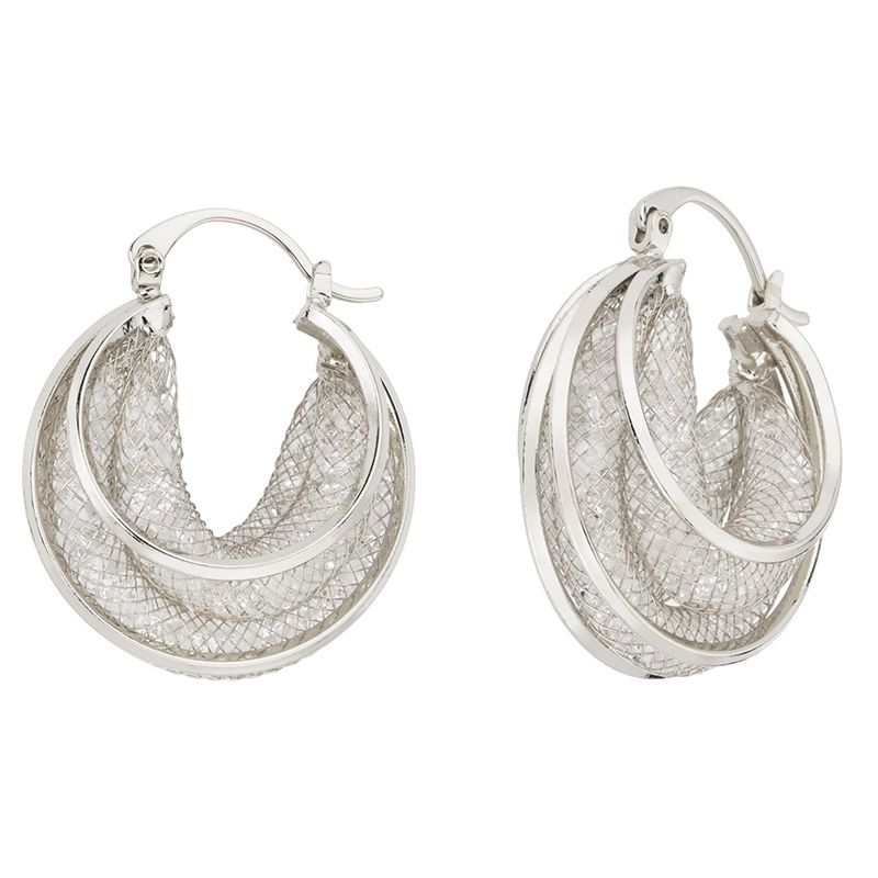 Barbieri Cerchi Metallo Rodiato con Cristalli