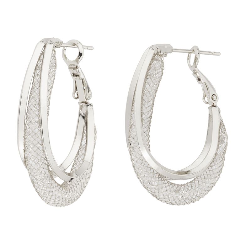 Barbieri Cerchi Metallo Rodiato con Cristalli