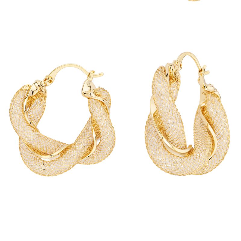 Barbieri Cerchi Metallo Dorato con Cristalli