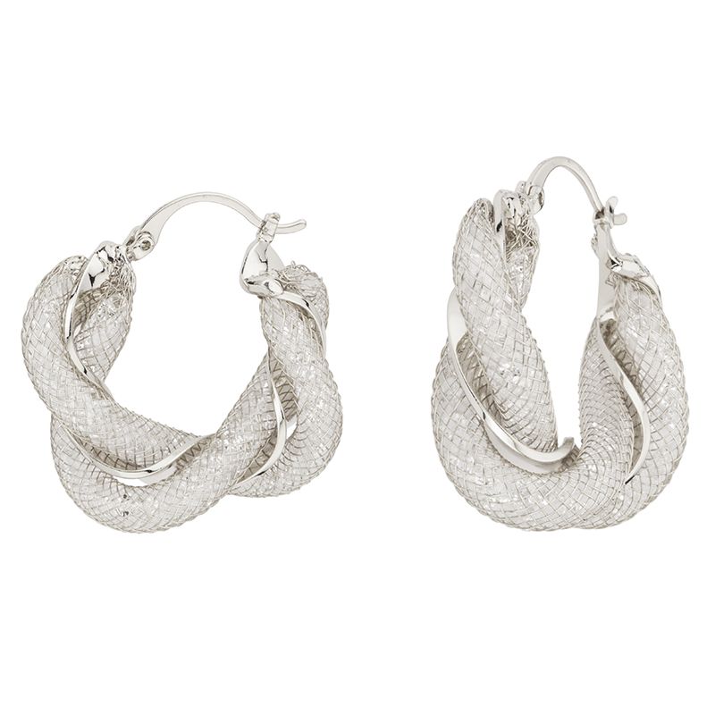 Barbieri Cerchi Metallo Rodiato con Cristalli