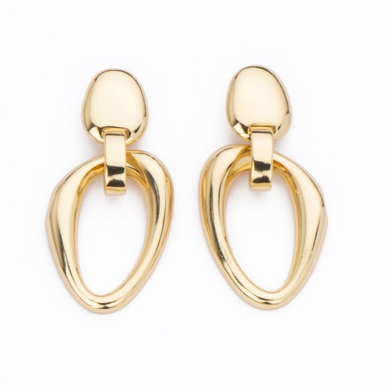 Barbieri Orecchini Metallo Gold Ovali Bombati