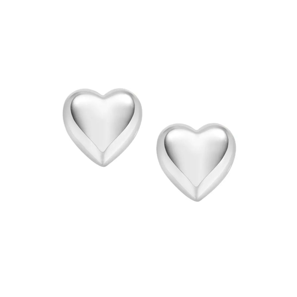 Amen Orecchini Argento Cuore Bombato