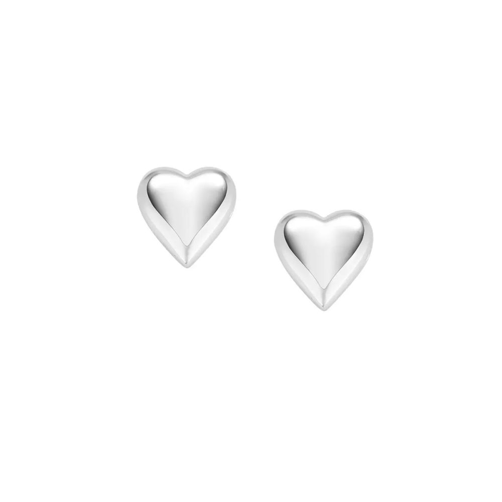 Amen Orecchini Argento Cuore Bombato