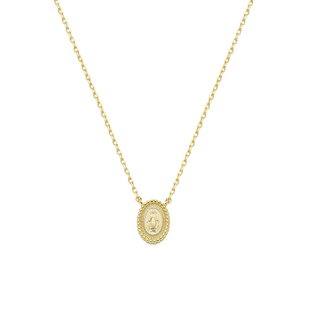 Amen Collana Ottone Gold con Madonnina
