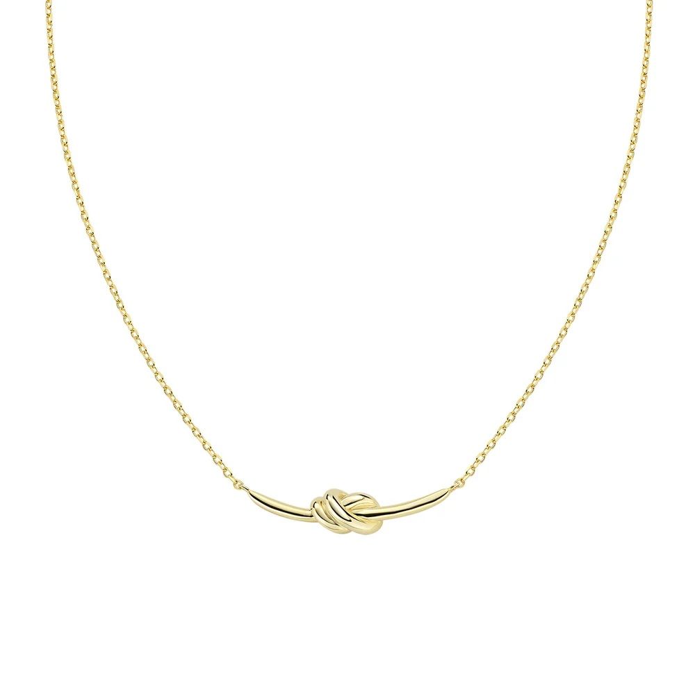 Amen Collana Ottone Gold Nodo D'Amore