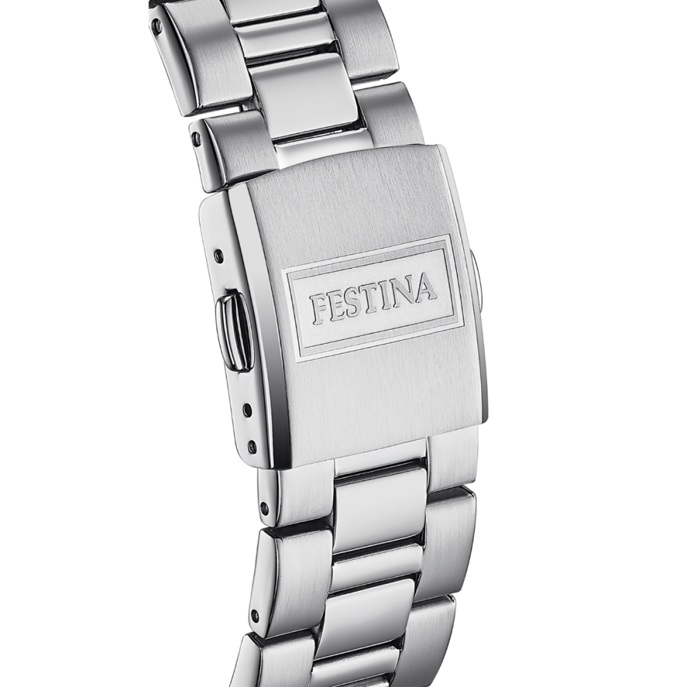 Festina Orologio Solo Tempo Acciaio Quadrante Bianco