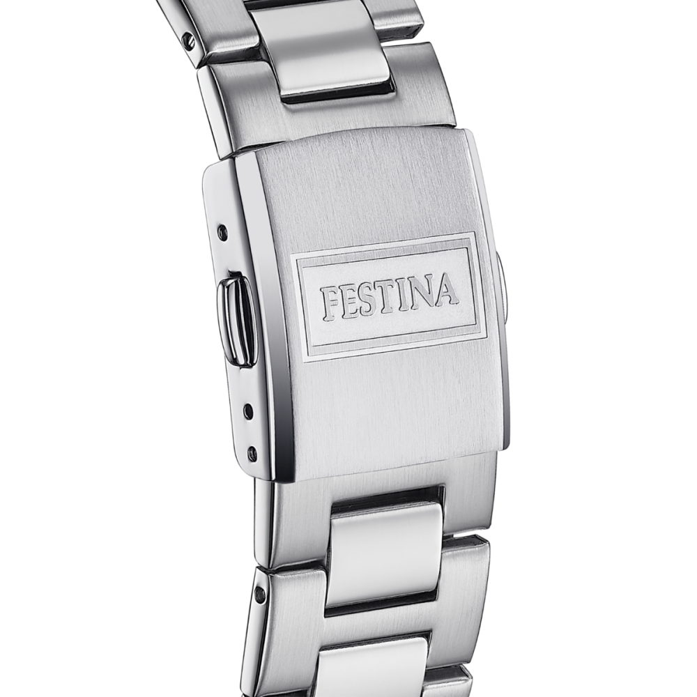 Festina Orologio Solo Tempo Acciaio Quadrante Nero