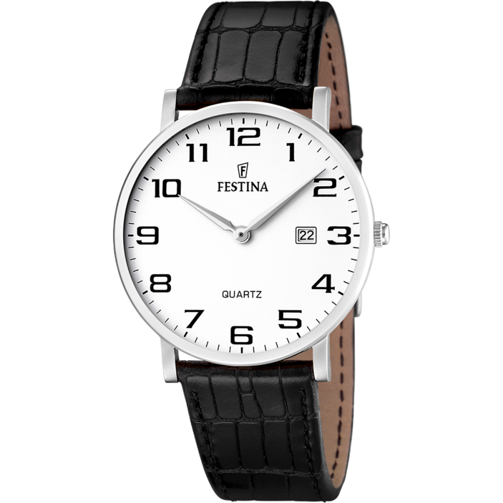 Festina Orologio Solo Tempo Acciaio Quadrante Bianco