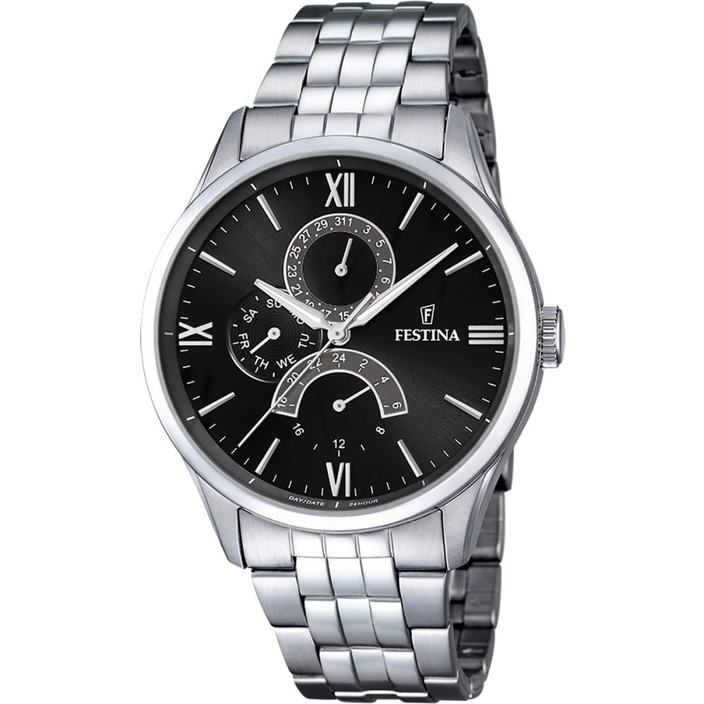 Festina Orologio Multifunzione Acciaio Quadrante Nero